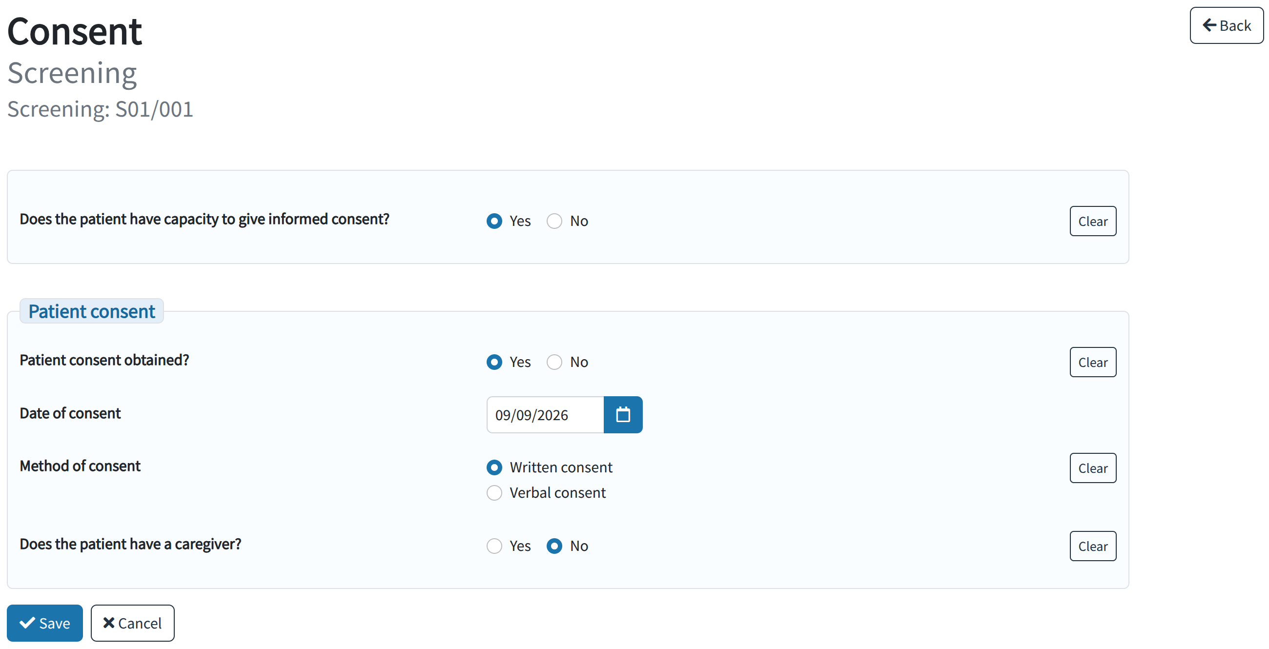 Clinical Trials Databases (Prospect) - Entering Study Data